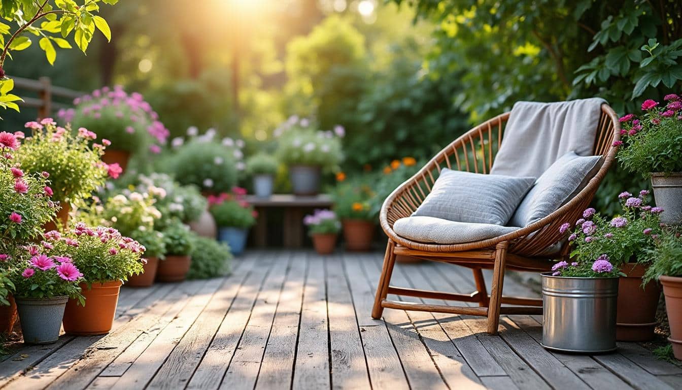 Aménagement de terrasse avec des pots de fleurs : idées et conseils