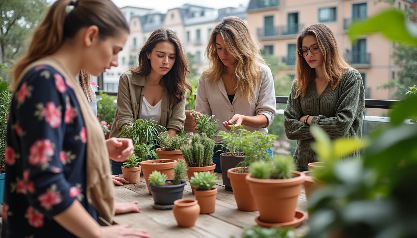 Illustration: Définir les critères pour choisir des pots de jardin sur un balcon