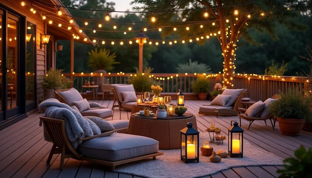 Comment créer une ambiance lumineuse extérieure : conseils et idées