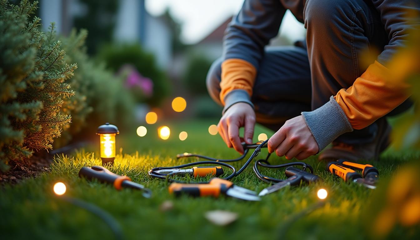 Illustration: Comprendre les fondamentaux pour installer un éclairage de jardin extérieur
