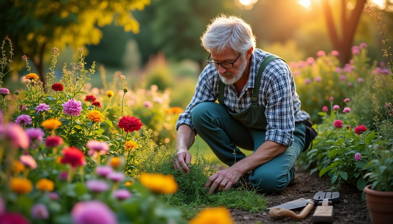 Illustration: Pourquoi désherber autour des fleurs est essentiel pour votre jardin ?