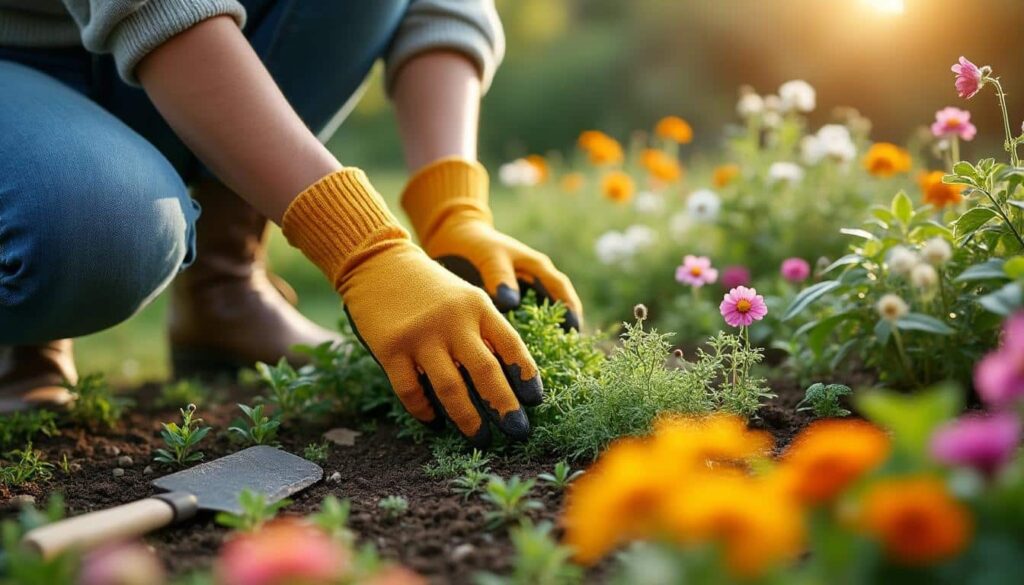 Désherber autour des fleurs : méthodes efficaces et conseils pratiques