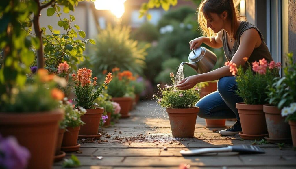Guide d’entretien des plantes en pot à l’extérieur : conseils pratiques