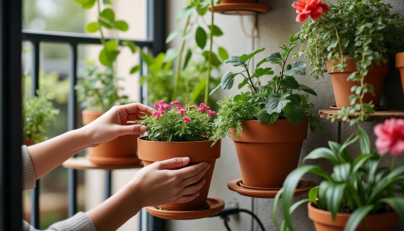 Illustration: Bien choisir ses pots pour optimiser un petit espace
