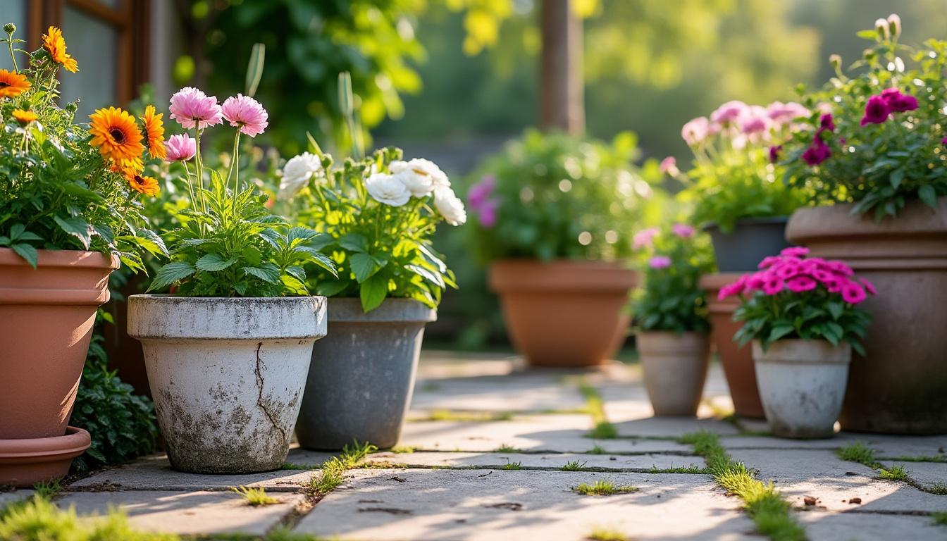 Illustration: Avantages et inconvénients des matériaux pour pots de jardin