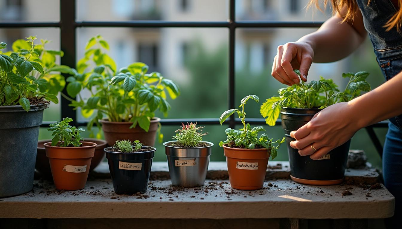 Illustration: Définir et comprendre l’utilisation de pots pour un potager urbain
