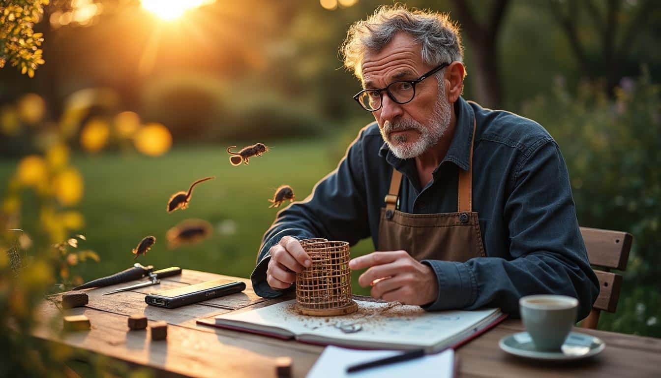 Illustration: Présentation d’Alexandre Réant et de l’invention de son piège à moustique