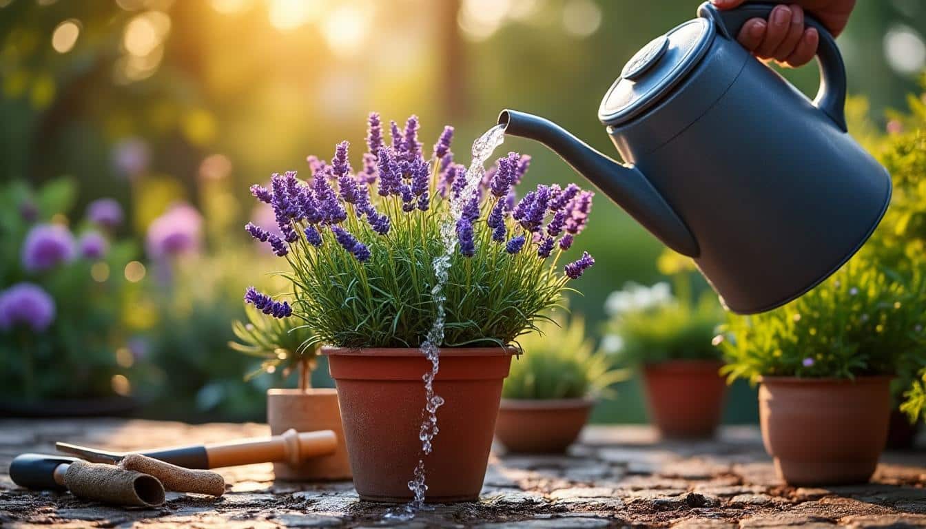 Illustration: Pourquoi et comment réussir l’arrosage de la lavande en pot ?