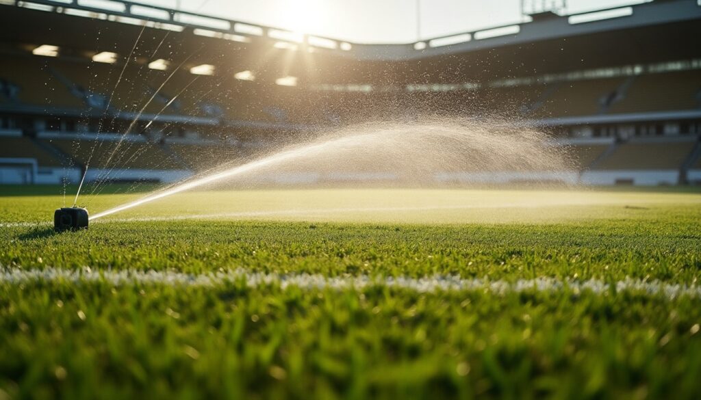 Arrosage du terrain de foot : méthodes et conseils pour un gazon parfait