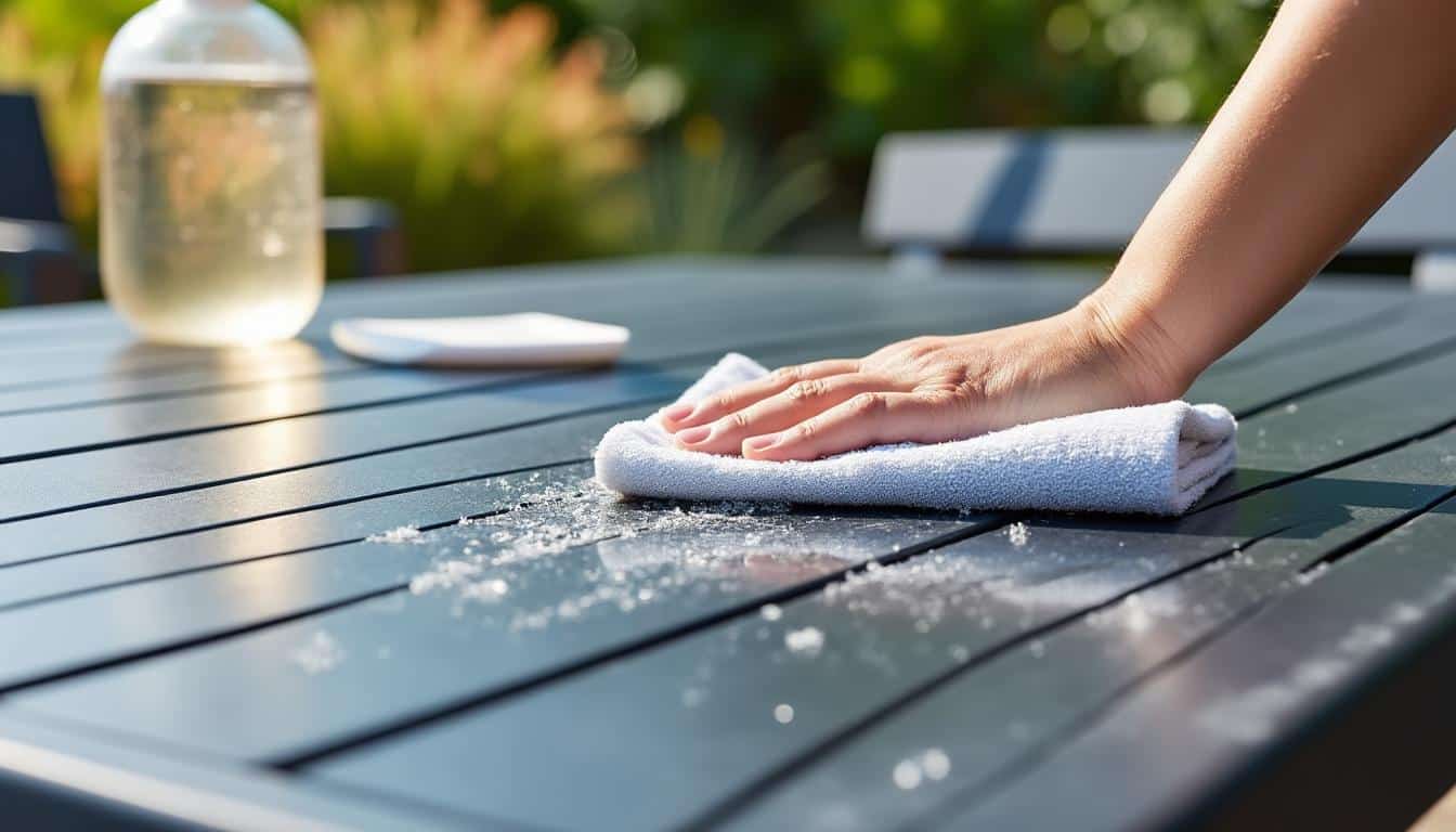 Illustration: Pourquoi et à quelle fréquence nettoyer une table de jardin en aluminium ?