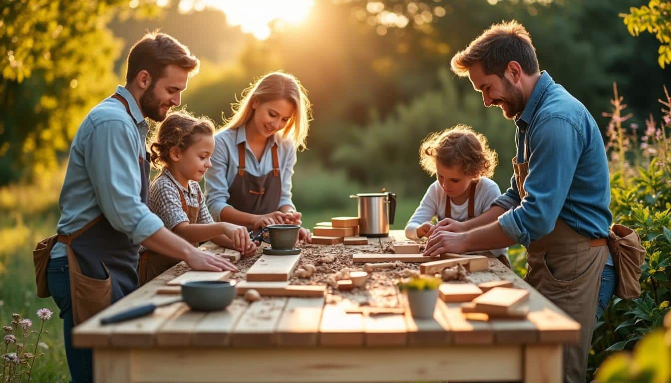 Illustration: Pourquoi fabriquer une table en bois de jardin est une idée pratique et personnalisable