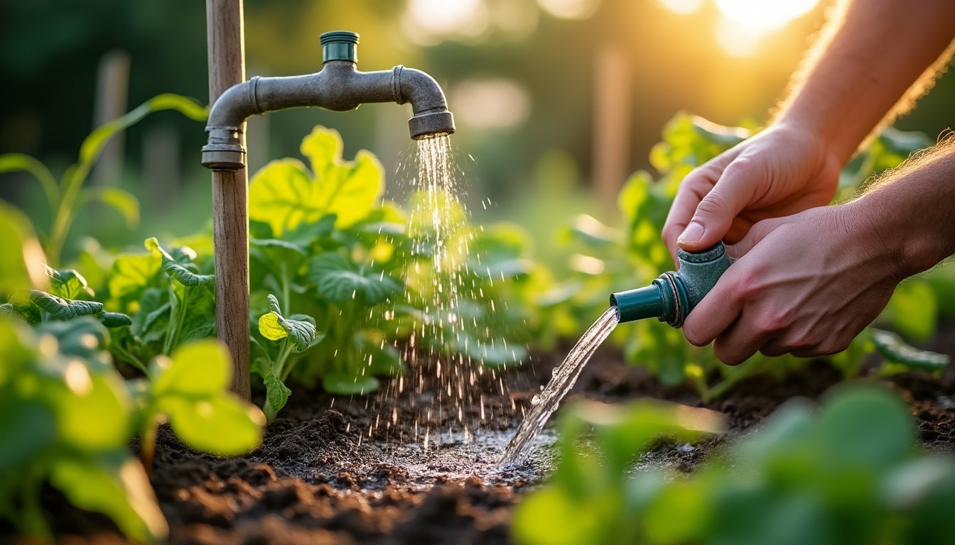 Illustration: Comprendre le fonctionnement d’un kit d’arrosage goutte à goutte sans pression par gravité