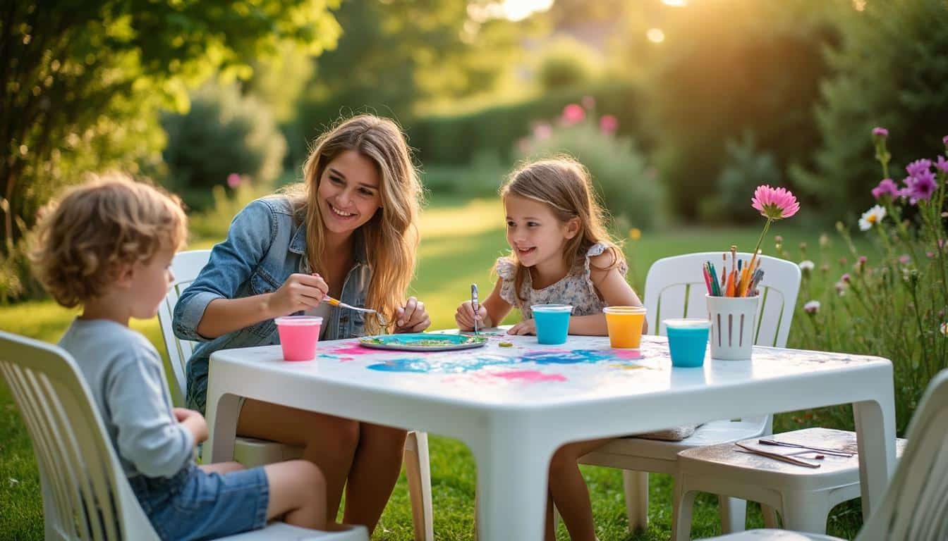 Illustration: Pourquoi vouloir peindre une table de jardin en plastique ?