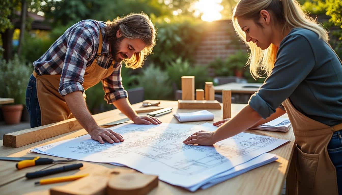 Illustration: Guide pas-à-pas pour fabriquer une table de jardin en bois : plans, outils et astuces