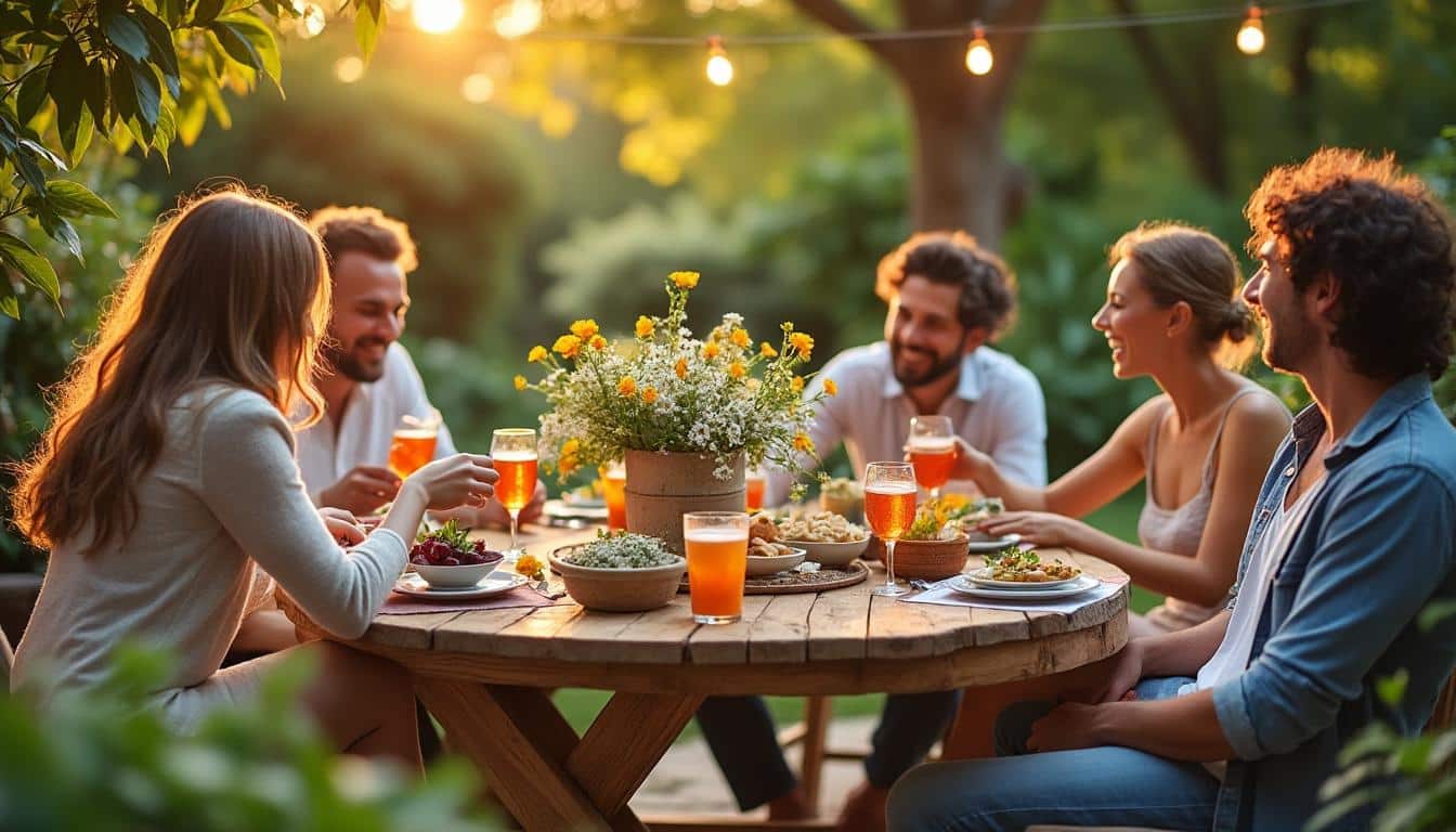 Illustration: Les avantages à relooker et transformer un touret en table de jardin