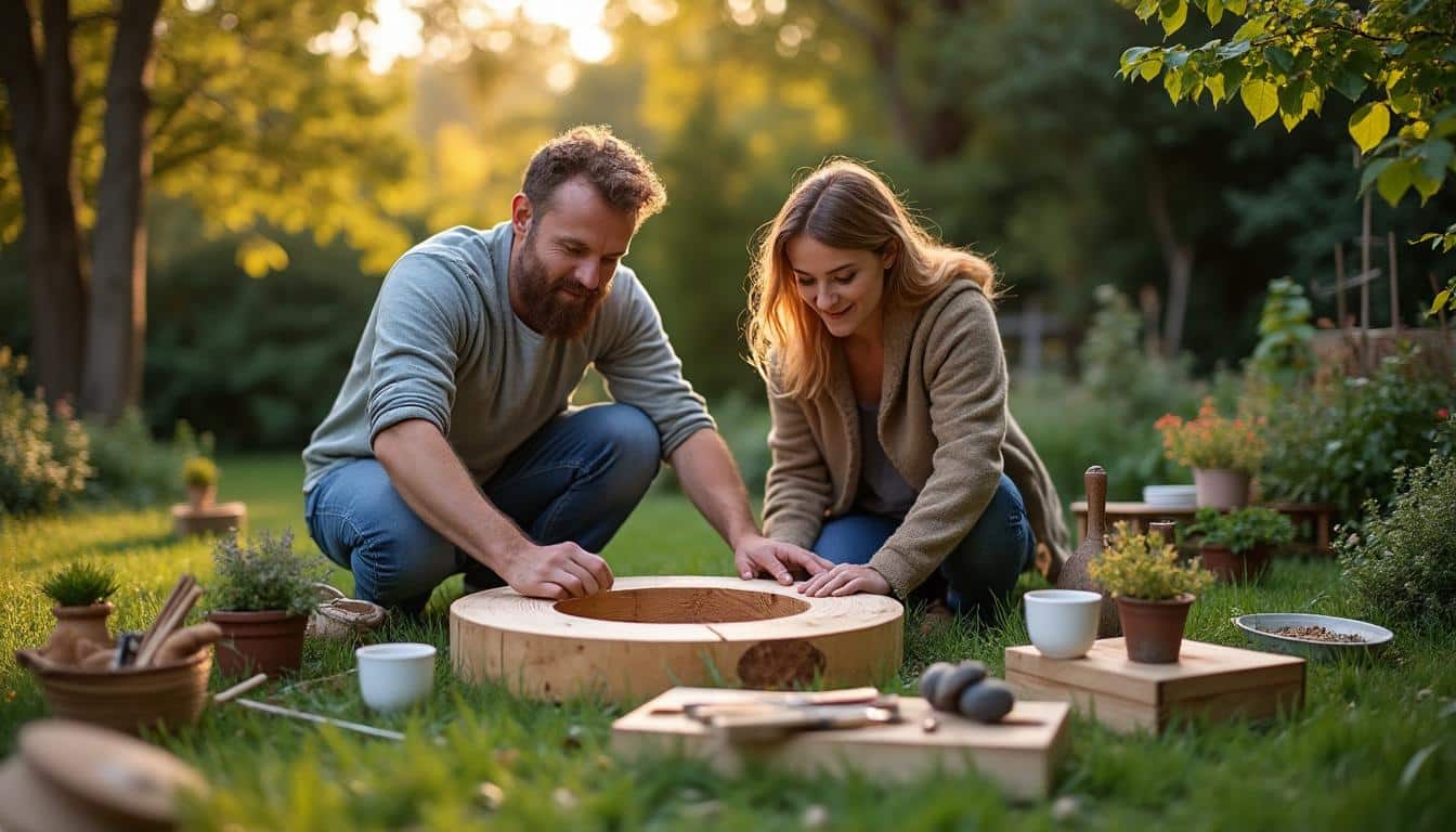 Illustration: Découvrir le touret et son potentiel pour créer une table de jardin unique