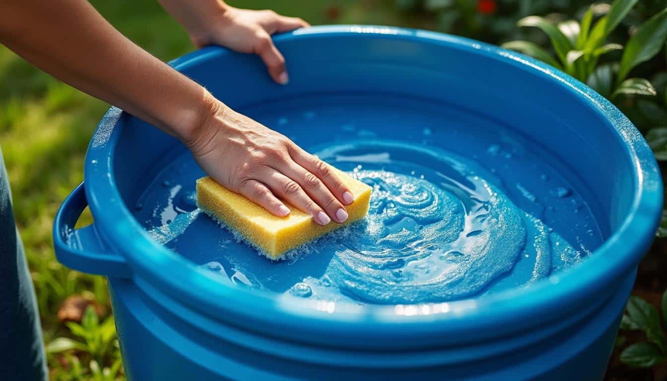 Arrosage avec une cuve plastique de récupération : nettoyage et conseils