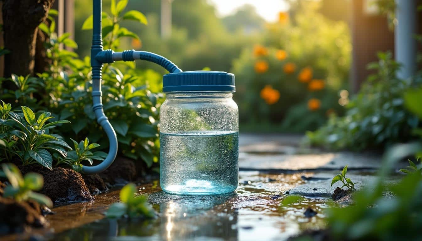 Illustration: Comprendre l’arrosage avec récupérateur d’eau et la gestion du débordement du tonneau