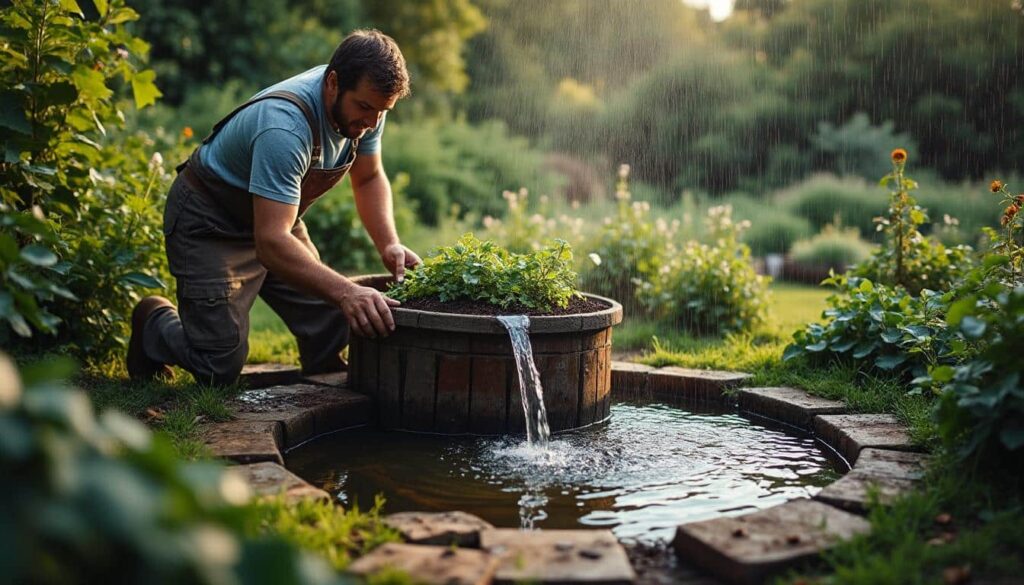 Arrosage avec récupération en tonneau : gestion du débordement efficace
