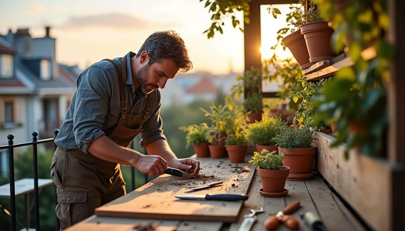 Illustration: Pourquoi se lancer dans la fabrication d’une jardinière en bois pour son jardin ou balcon ?