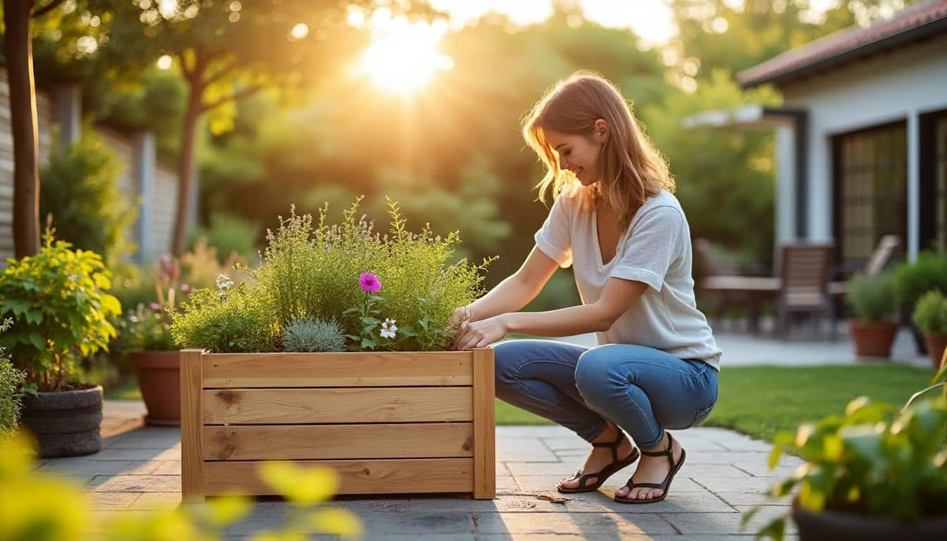 Illustration: Pourquoi choisir de faire une jardinière en bois pour son espace extérieur ?