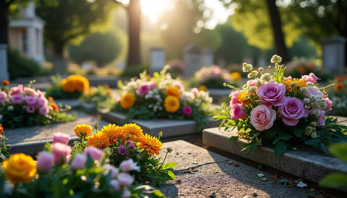 Illustration: Les fleurs et compositions funéraires qui racontent une histoire à Champenoux