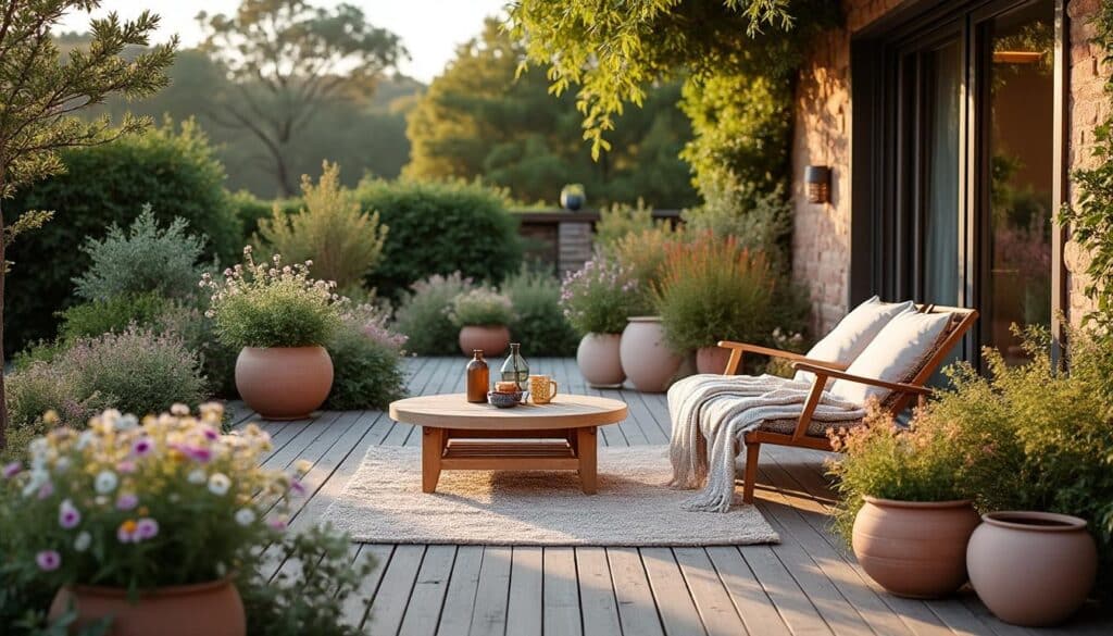 Aménager une terrasse avec des pots : astuces pour un espace verdoyant