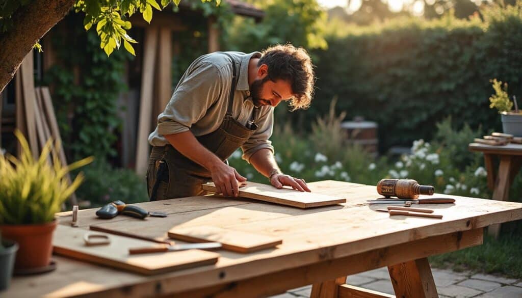 Fabrication d’une table en bois pour extérieur : guide complet