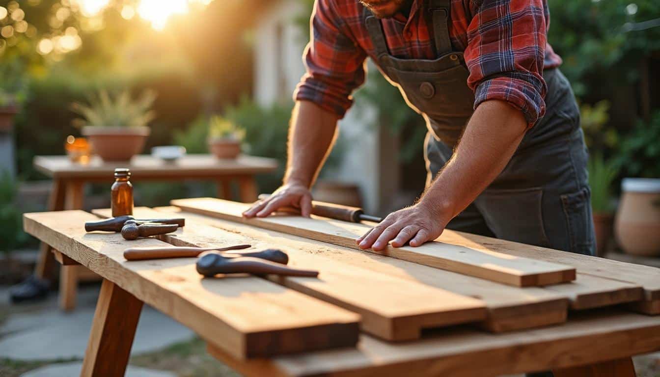 Fabrication d’une table d’extérieur en bois : guide complet et conseils