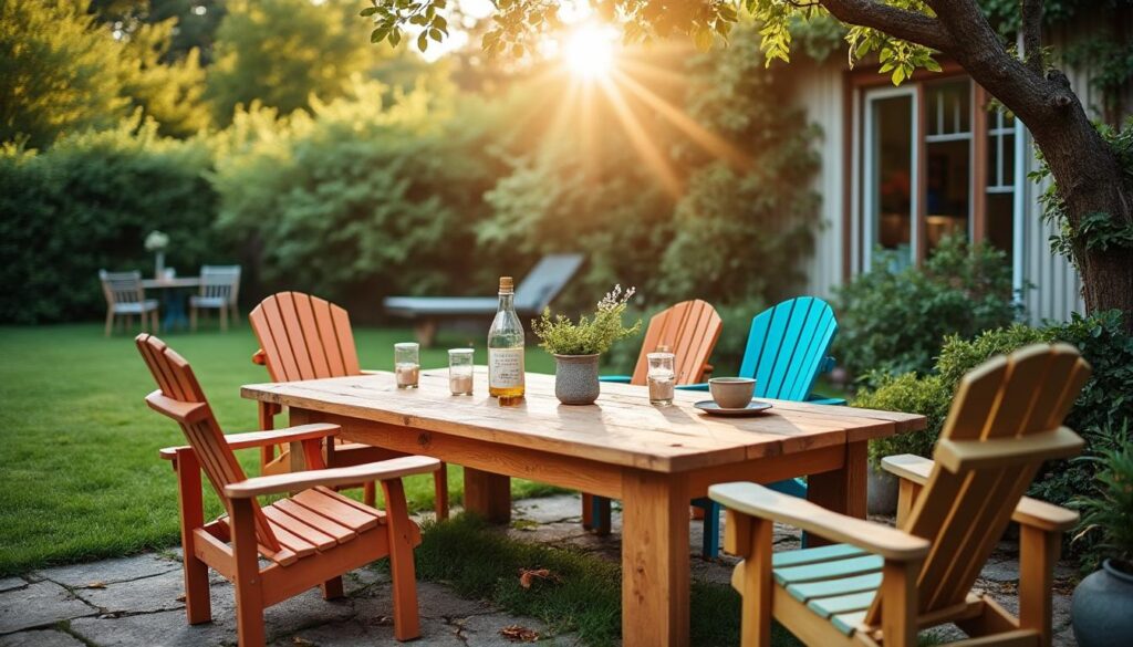 Touret pour salon de jardin : Créez un mobilier original et durable