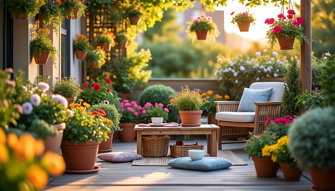 Illustration: Comment réussir l’aménagement et la disposition des pots sur une terrasse