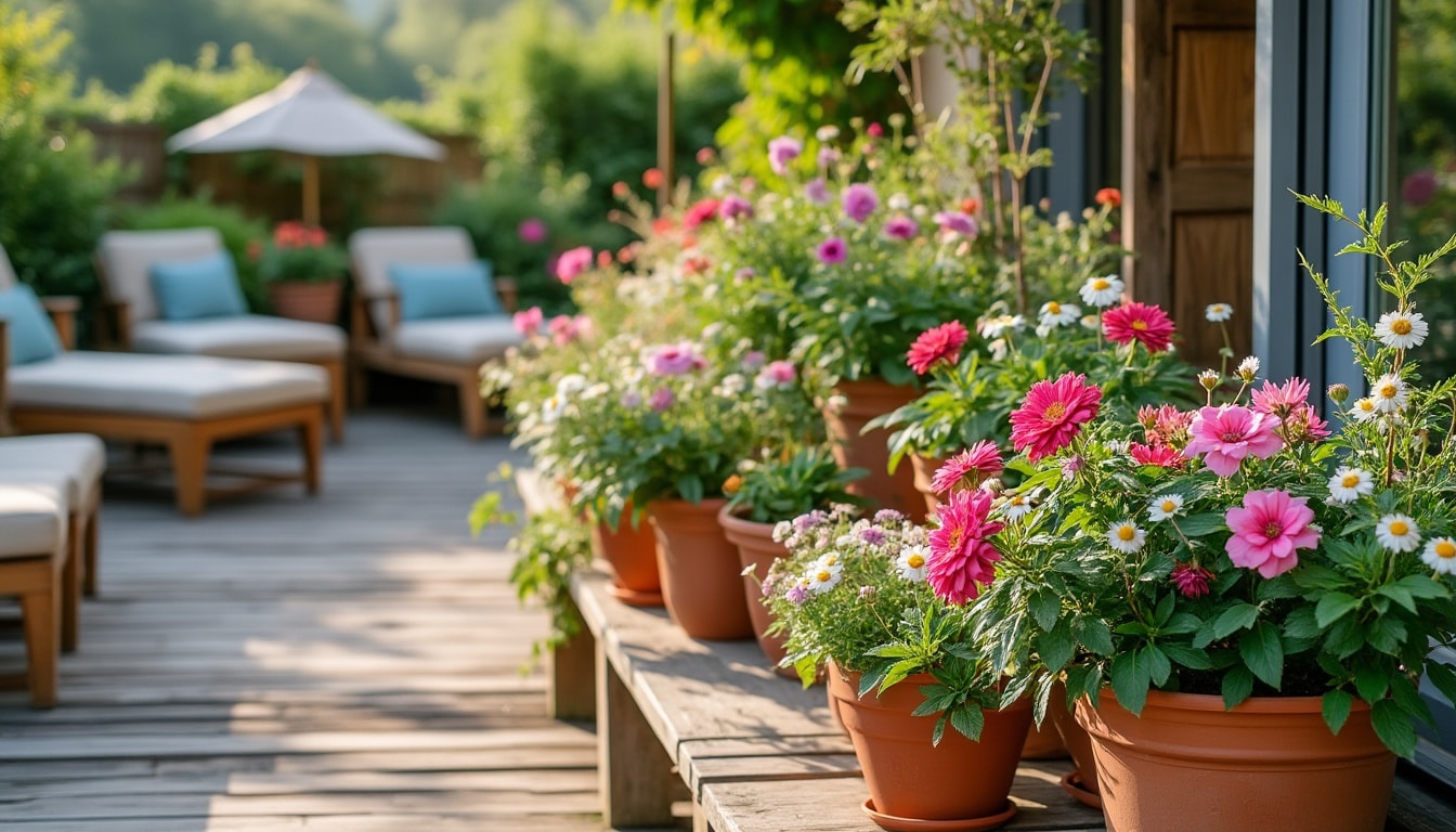 Aménager comment disposer des pots sur une terrasse avec style et harmonie