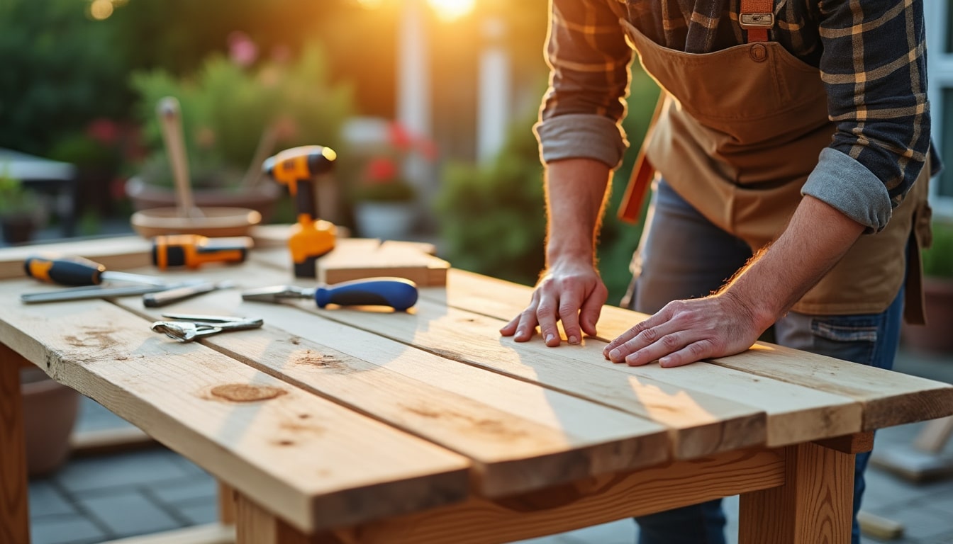 Fabriquer une table en extérieur en bois : guide complet et pratique