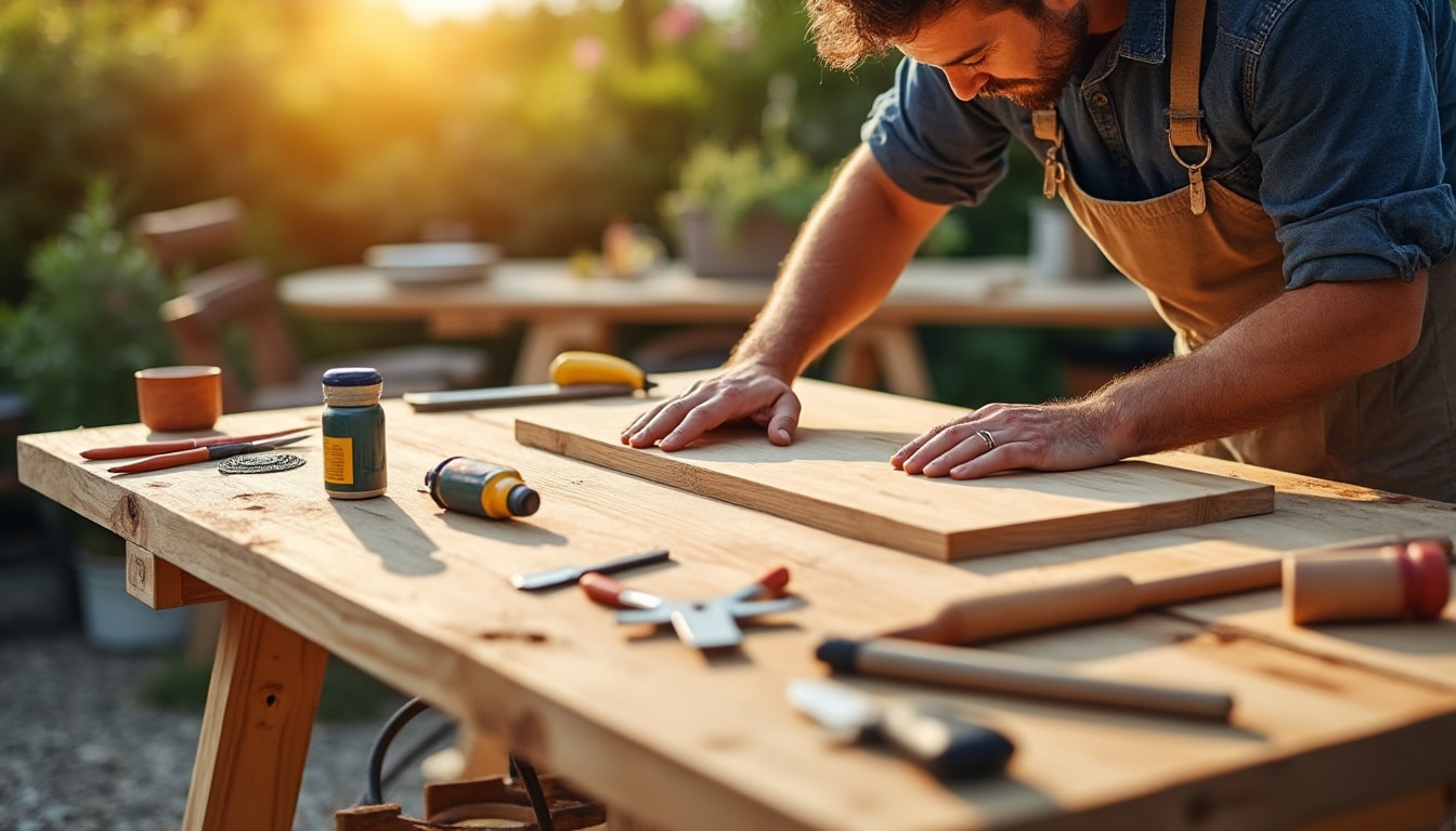 Fabriquer une table en bois pour extérieur : guide complet et conseils