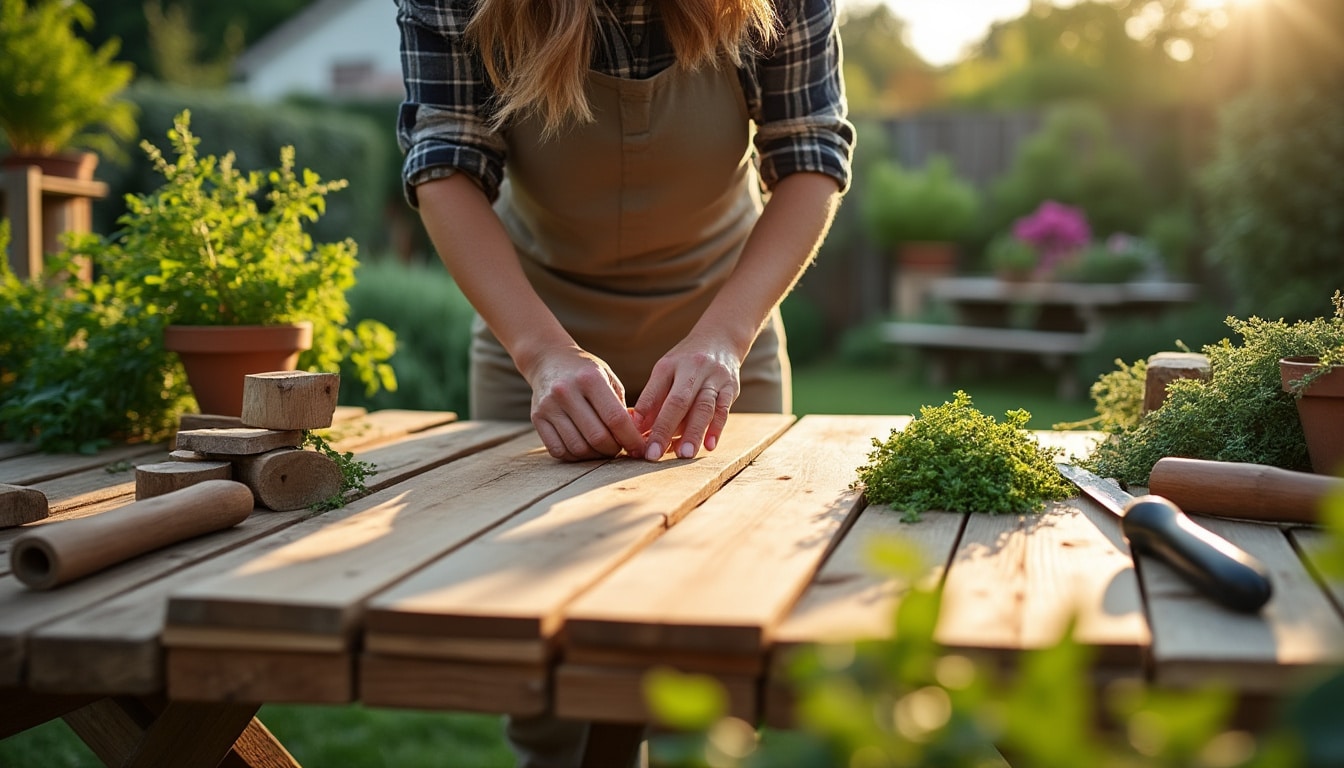 Fabriquer une table en bois pour extérieur : guide complet et conseils