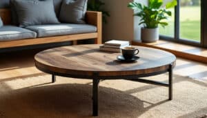 Table touret industriel : meuble robuste au charme vintage