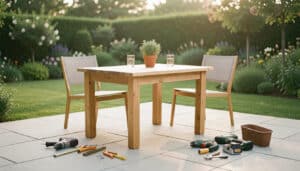 Fabriquer une table d’extérieur durable et à petit prix