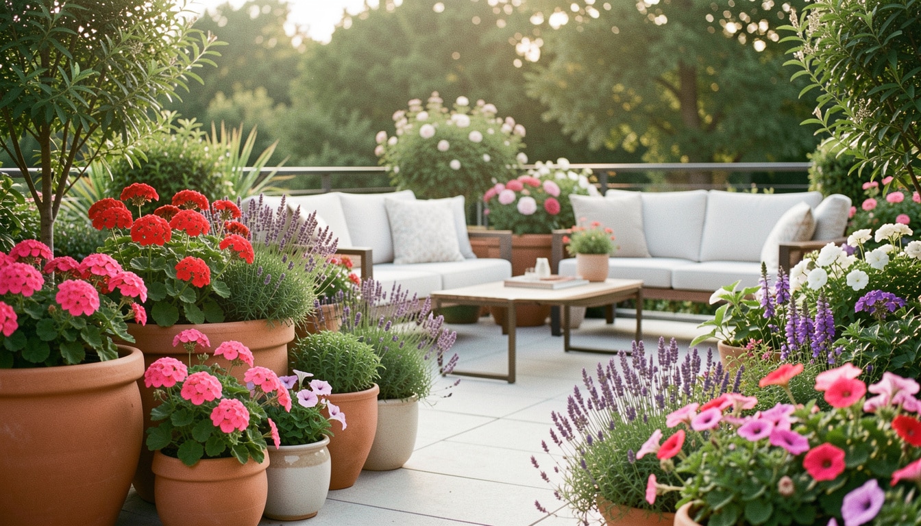 Comment fleurir sa terrasse avec des pots bien choisis