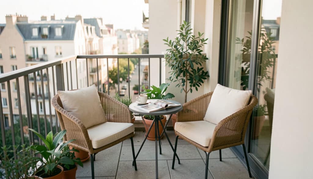 Petit salon de jardin pour balcon : bien le choisir