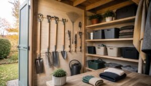Bien ranger ses outils de jardin pour l’hiver