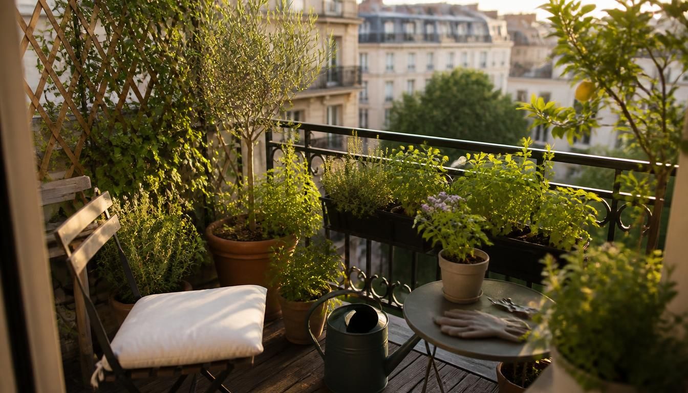 Créer un jardin de balcon en appartement facilement
